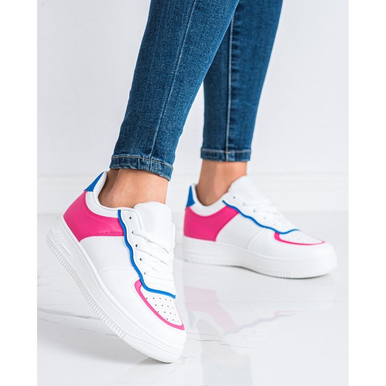 SHELOVET Trendiga sportskor vit 1