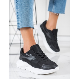 SHELOVET Casual svarta sneakers 2
