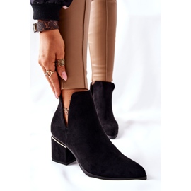 PS1 Mocka stövlar för kvinnor med utskärningar Svart Noel 1