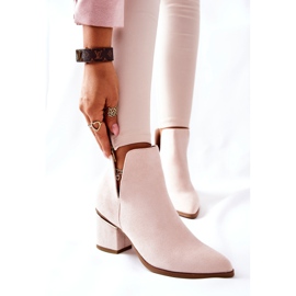 PS1 Mockaskor för kvinnor med utskärningar Beige Noel 2