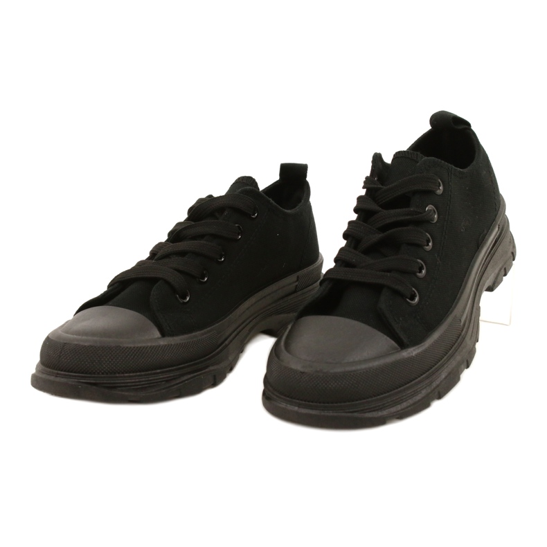 FR1 Barns svarta sneakers Restid ['svart'] 2