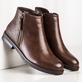 Clowse Casual Snake Print stövlar brun 2