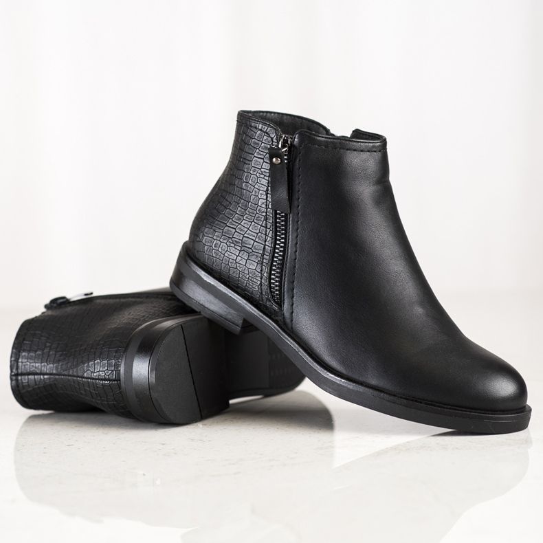 Clowse Casual Snake Print stövlar svart 1