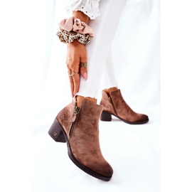 Vinceza Damstövlar Mocka Beige Bellarena brun 2