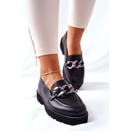 Nicole Dam Loafers Läder Svart Sthonto 2