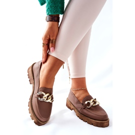 Nicole Dam Loafers Läder Brun Sthonto 1