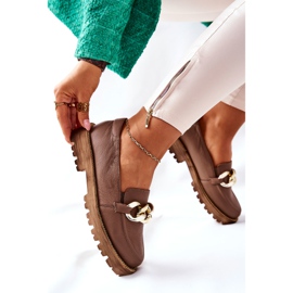 Nicole Dam Loafers Läder Brun Sthonto 2