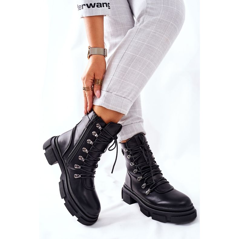 FI1 Kvinnors svarta varma stövlar svart perfekt 2