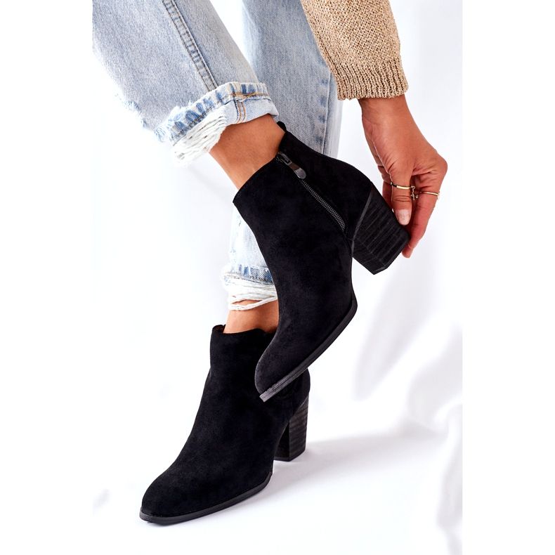 Kvinnors klassiska mocka stövlar Svart Flashbrook 3