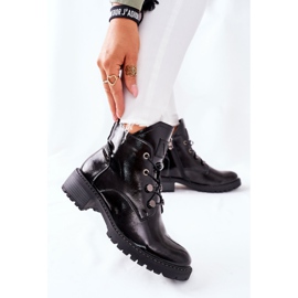 Vinceza Lackerade svarta varma stövlar från Cloghan 2