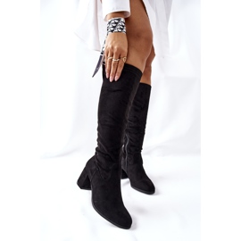 Vinceza Damskor på högklackig mocka svart Newferry 1