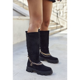 PS1 Kvinnors höga stövlar Black Lagoon svart 2