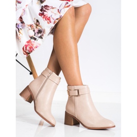 Seastar Eleganta ekoläderkängor beige 2