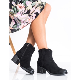 Bekväma Vinceza stövlar i mocka svart 2