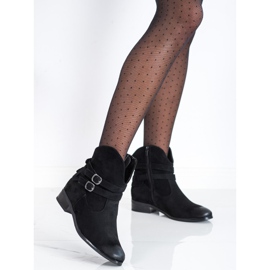 VINCEZA cowboystövlar med spännen svart 2