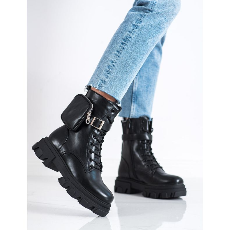 Bestelle Svart Vokrery med en ficka 2