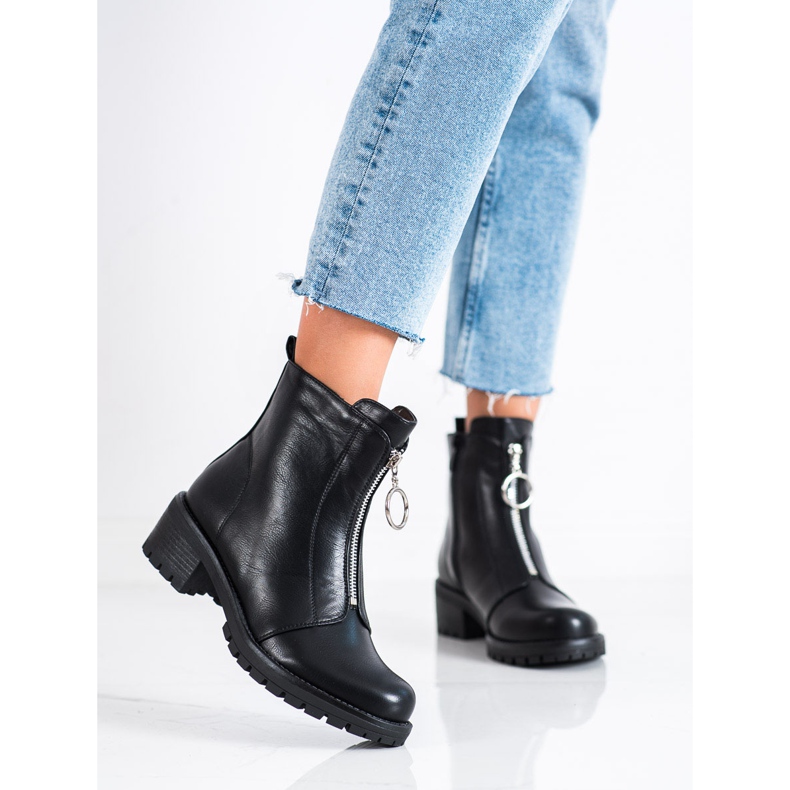 Lucky Shoes Fritidsarbetare på en reglage svart 2