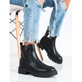 Evento Bekväma stövlar med dragkedja svart 2