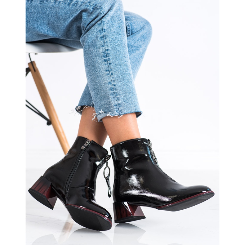 S. BARSKI Eleganta stövlar med dragkedja S.BARSKI svart 2