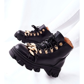 PS1 Varma Trapper -stövlar för kvinnor med en svart kedja från Labri 1