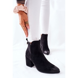 Vinceza Dam stövlar på hälen mocka svart Carrick 1