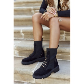 PM1 Dam stövlar Workers Slip Black Maxine svart 2