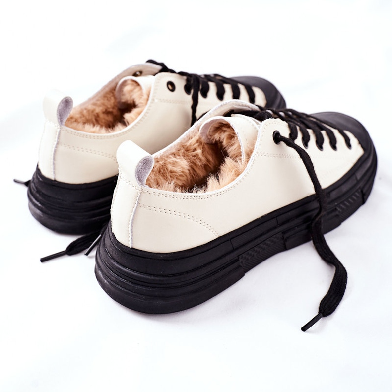 Varma sneakers för kvinnor GOE II2N4036 Vit svart 1