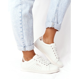 Damskor i läder Big Star DD274583 Vit-koppar 1