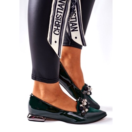 Ballerinor för kvinnor Laura Messi Läder Grön 2157 2