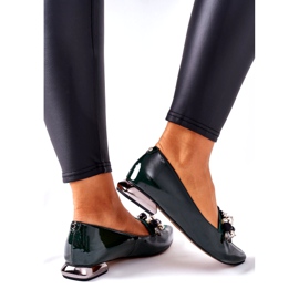 Ballerinor för kvinnor Laura Messi Läder Grön 2157 1