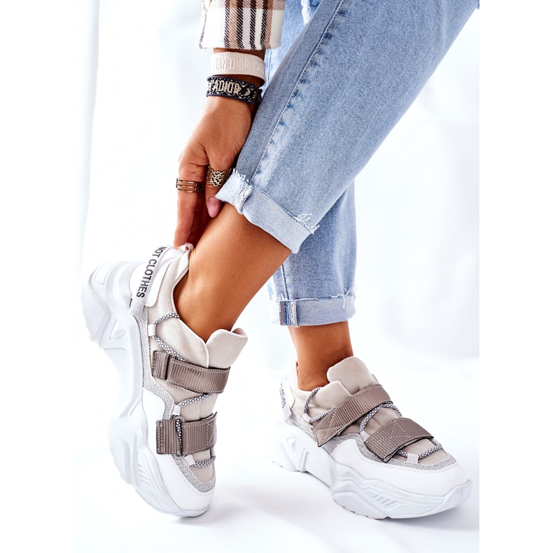 NAVY DOT Kvinnors sportskor Sneakers Silver Katerini 1