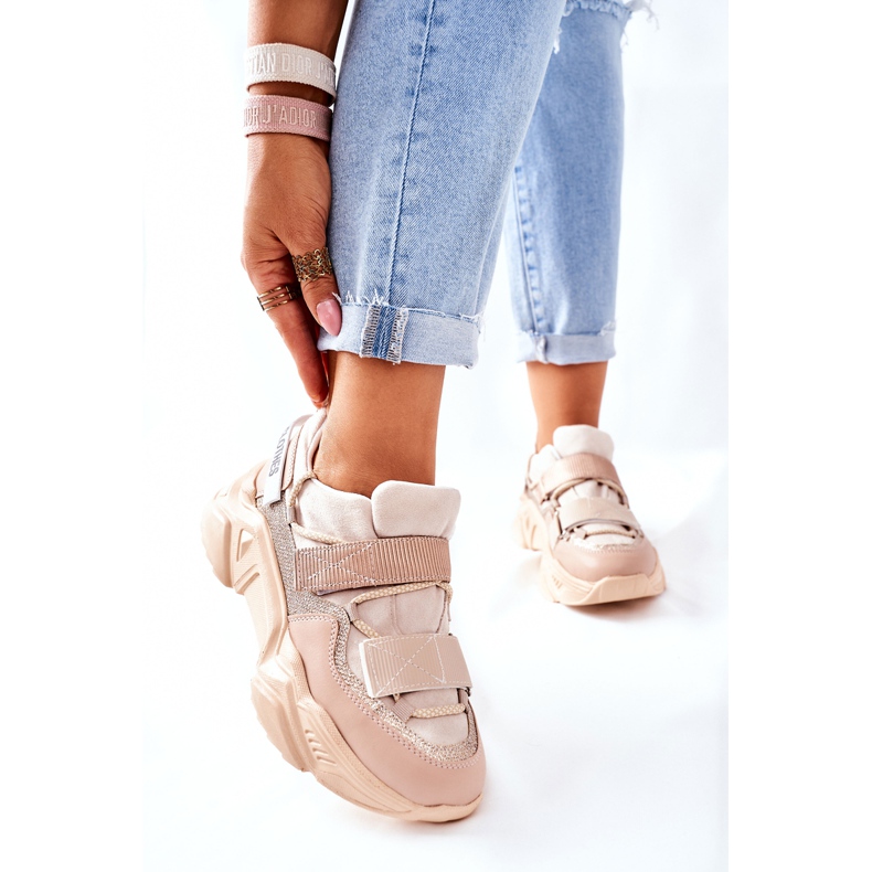 NAVY DOT Kvinnors sportskor Sneakers Beige Katerini 1