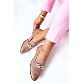 Dam Brogues Maciejka lackade loafers Beige 4099B-04 / 00-1 1