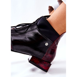 Läderstövlar Maciejka 04744-29 Marbled Marbles svart röd 2