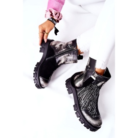 Läderstövlar Jodhpur stövlar Maciejka Svart-Vit 05137-21 1