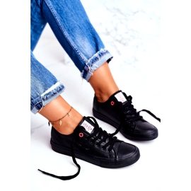 Cross Jeans Sneakers för kvinnor Svart ekologiskt läder DD2R4029CFW20 4