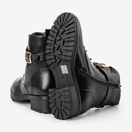 Svarta Versi-plattklackade arbetsskor 1