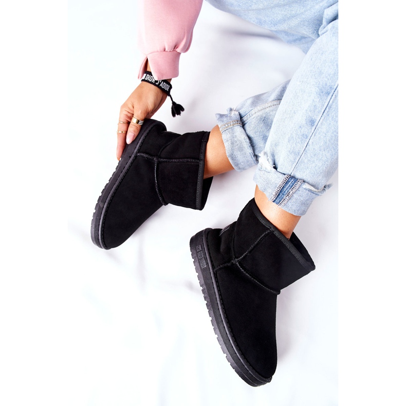 Kängor i skinnläder för kvinnor Big Star II274440 Svart 1