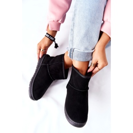 Kängor i skinnläder för kvinnor Big Star II274440 Svart 2