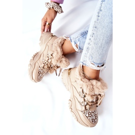 PM1 Kvinnors varma sportskor Khaki Heart Beats kaki 1