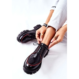 Kvinnors läderskor Maciejka Svart 5074A-01 1