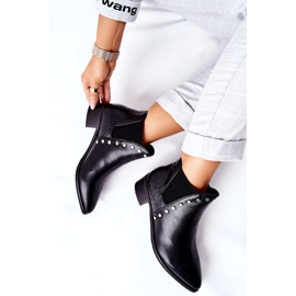 PG1 Damstövlar Jodhpur -stövlar Svart Barretos 2