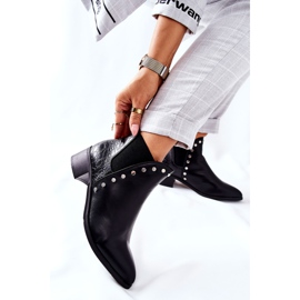 PG1 Damstövlar Jodhpur -stövlar Svart Barretos 1