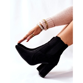 PG1 Kängor i mocka för kvinnor på en häl Svart Kastren 2