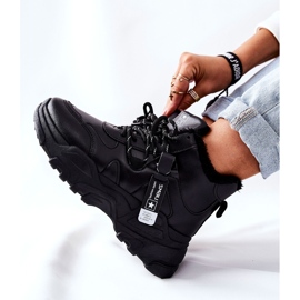 Kvinnors svarta varma sneakers Snöskor Kaphia 2