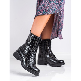 SHELOVET Snörskor svart 2