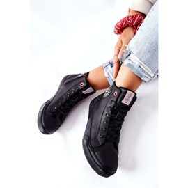 Kvinnors isolerade sneakers Cross Jeans High Black II2R4009C svart 2