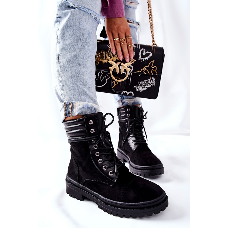 PG1 Damstövlar Mocka Svart Deliopis 2