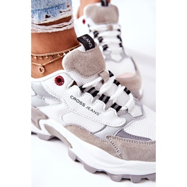 Kvinnors sportskor Cross Jeans vit och grå II2R4020C 1