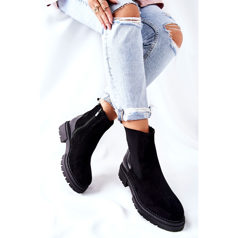 PE1 Varma stövlar Svarta Prestons Jodhpur -stövlar 2